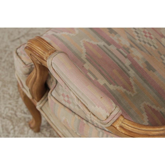 Pair MGM French Louis XV Upholstered Bergere Chairs For Sale - Image 13 of 18