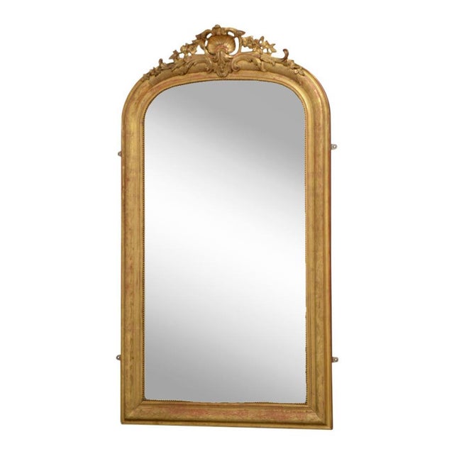 Antique French Wall Mirror, 1890s For Sale - Image 12 of 12