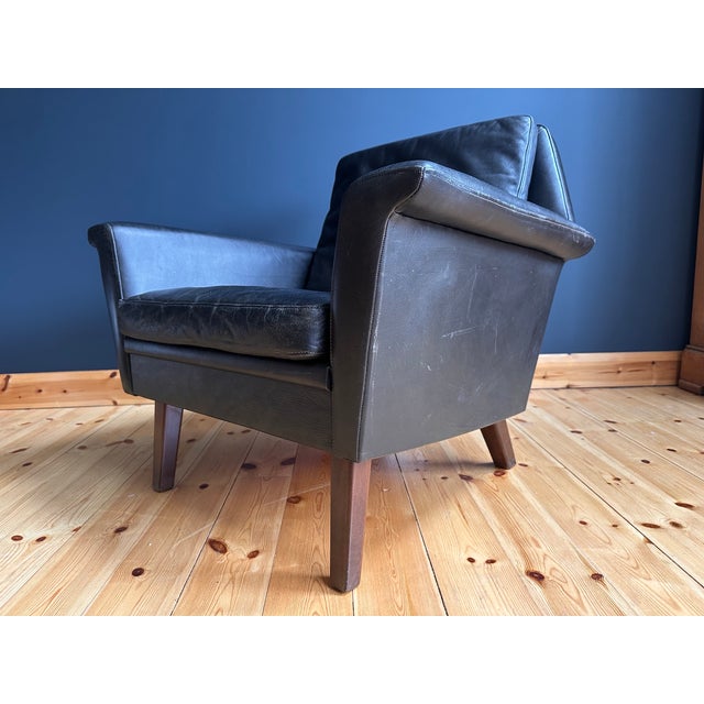 Mid-Century Danish Leather Lounge Chair, 1964 For Sale - Image 13 of 13