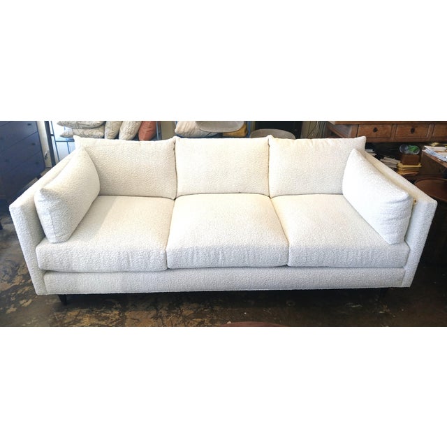 Mid-Century Modern Bixby 92" Boucle Sofa For Sale - Image 3 of 7