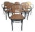 Model 811 Prague Armchairs, 1990s, Set of 6 For Sale
