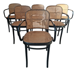 Model 811 Prague Armchairs, 1990s, Set of 6