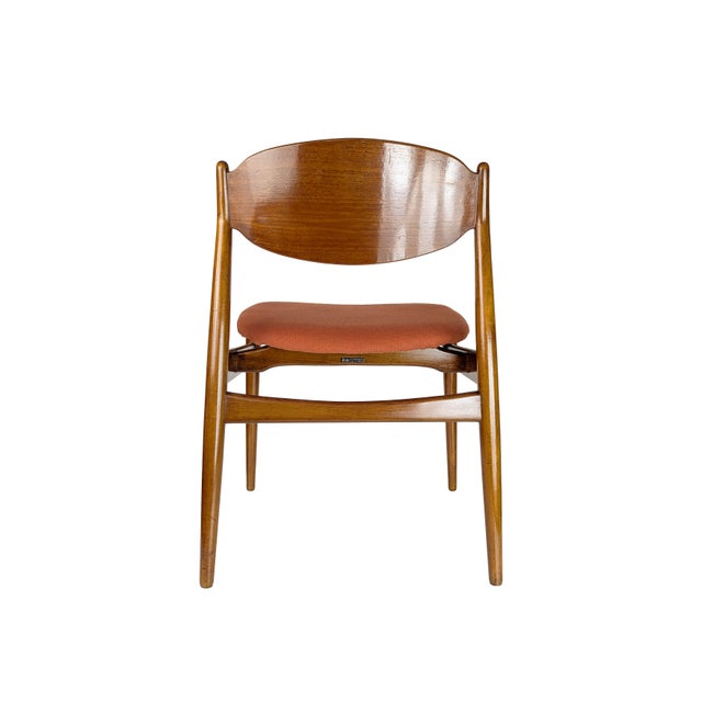 Teak and Fabric Dining Chairs by Leonardo Fiori for Isa Bergamo, 1960s, Set of 5 For Sale - Image 11 of 18