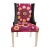 Late 20th Century Vintage Raspberry Suzani Upholstered Accent Chair For Sale - Image 5 of 5