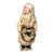 Christmas Antique German Cotton Batting Santa With Christmas Wreath For Sale