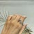 Yellow 925 Sterling Silver Open Wrap Ring With Multi-Sapphires & Diamonds, Size 6 For Sale - Image 8 of 15