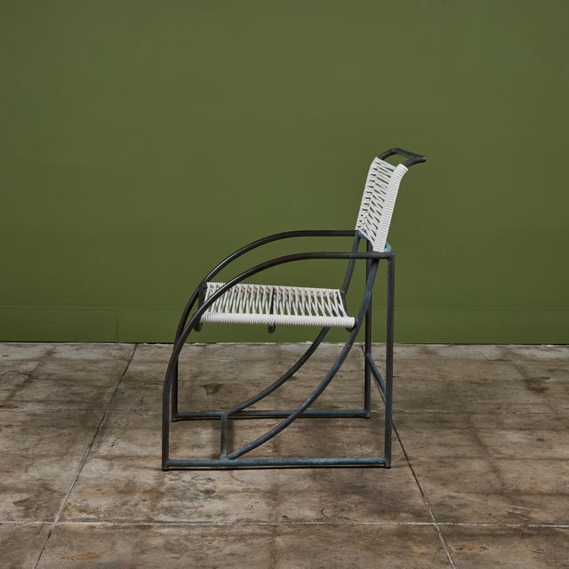 1970s Set of Six Kipp Stewart Bronze Patio Dining Armchairs for Terra For Sale - Image 11 of 18