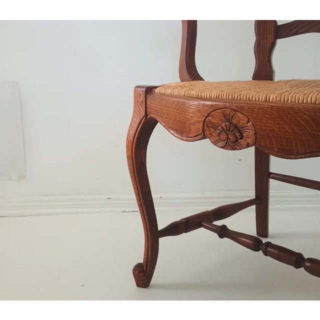 Wood 1970s Six French Provincial Dining Chairs For Sale - Image 7 of 15