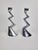 Zig Zag Candlesticks by Matthew Hilton for SCP England, 1980s, Set of 2 For Sale - Image 11 of 15