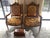 1960s Louis XVI Style Vintage Gold Hand Carved Chairs With Atelier Versace Style Fabric For Sale - Image 5 of 13