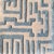 Theseus Hand-Tufted Maze Rug, Sky Blue, 8x10 For Sale In Atlanta - Image 6 of 7