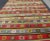 Mid 20th Century Colorful Large Turkish Kilim Carpet With Striped Geometric Shapes Design For Sale In Atlanta - Image 6 of 12