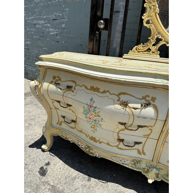 2000 - 2009 Italian Silik Mirror With Dresser 6 Drawers Italy For Sale - Image 5 of 8