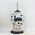 Early 21st Century Pair of Vintage Brunschwig & Fils Cadiz Table Lamps - Blue and Cream Ceramic With Boar and Deer Motif For Sale - Image 5 of 17