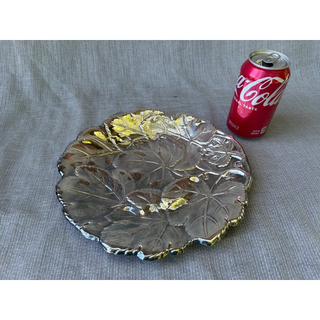 Vintage Hammered Silverplate Leaf Serving Tray For Sale - Image 10 of 12