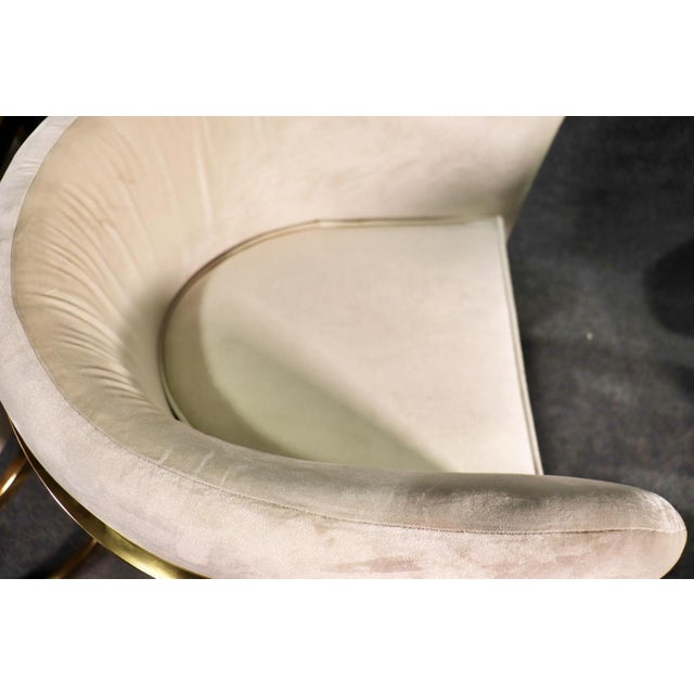 Cream Mid Century Barrel Side Chairs- Pair For Sale - Image 8 of 11