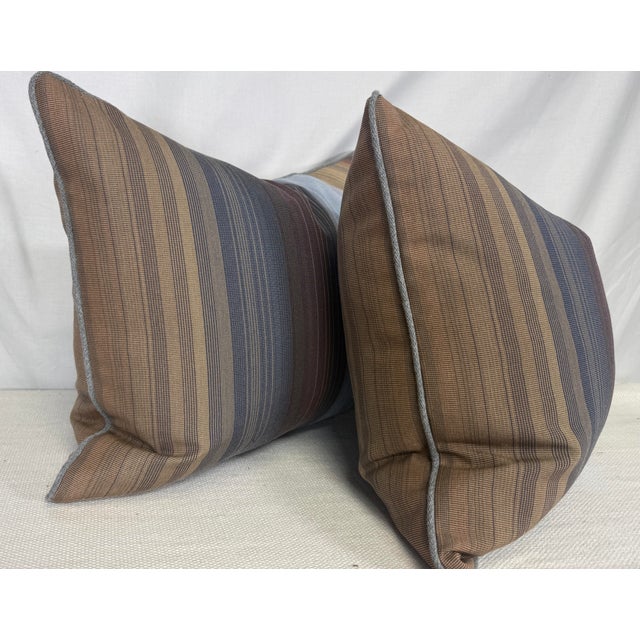 Custom pair of 16'x20" pillows covered in Missoni Home "Yumbel Outdoor-1" indoor/outdoor fabric. These pillows are welted...