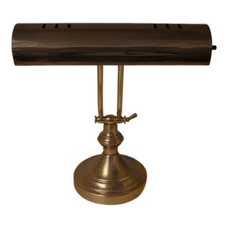 Vintage Mid-Century Modern Adjustable Bankers Piano Desk Lamp For Sale