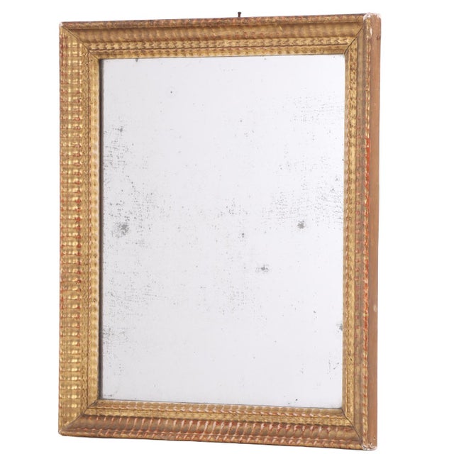 French Small French Giltwood Mirror, Late 19th C For Sale - Image 3 of 8