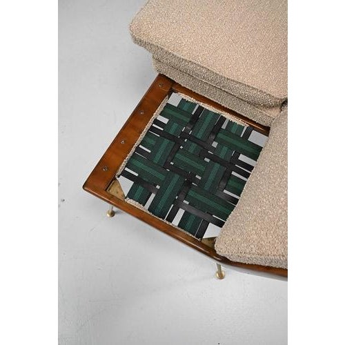 Three-Seater Sofa and Lounge Chair with Hocker by Hans Mitzlaff, Set of 3 For Sale - Image 11 of 18