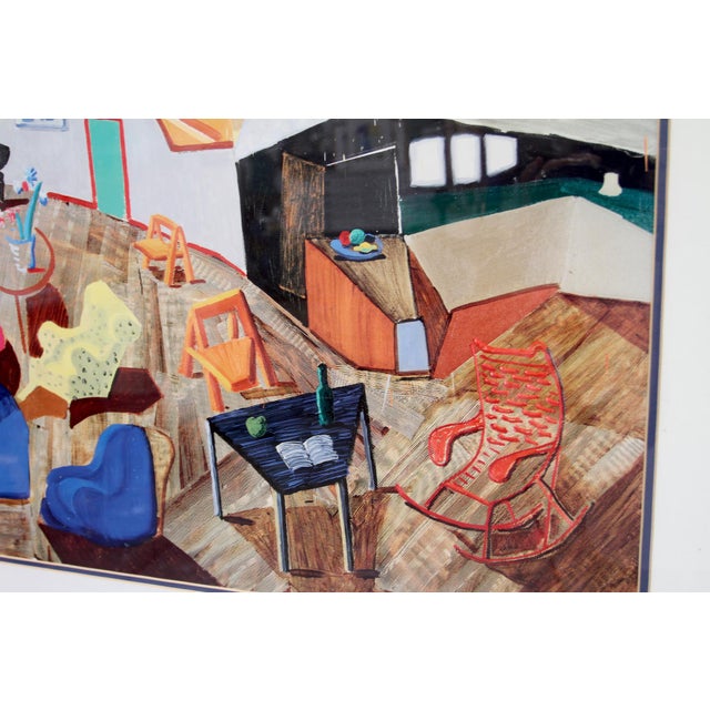 "Large Interior, Los Angeles, 1988" David Hockney Print Chairish