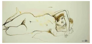 Leo Guida, Nude, 1970s, Drawing