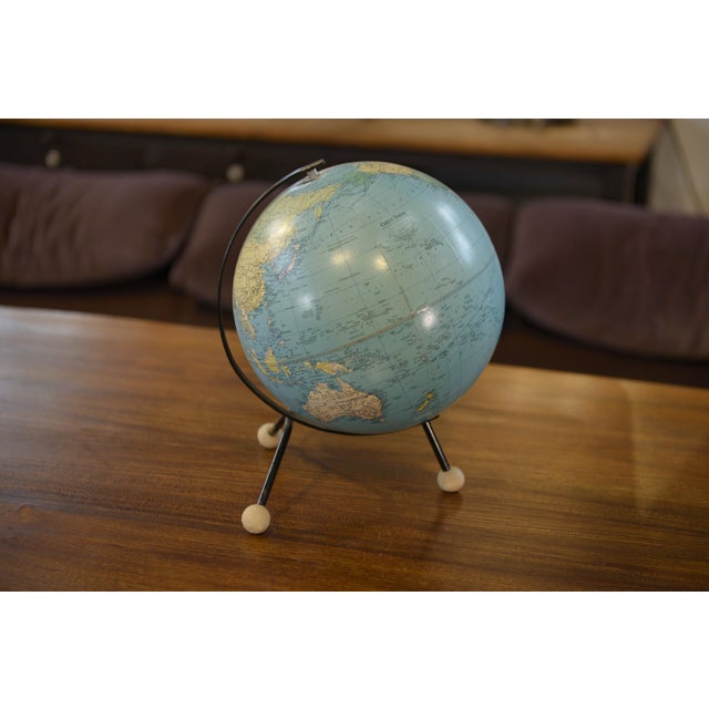 Vintage Steel Globe, 1960s For Sale - Image 6 of 9