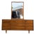 1960s American of Martinsville Lowboy Dresser With Mirror For Sale