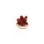 Vintage 18K Gold Coral Berry Cluster Ring Size 6 For Sale In Los Angeles - Image 6 of 7