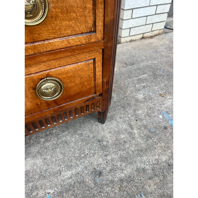 French 18th Century Louis XVI Walnut Château Period Chest of Drawers For Sale - Image 11 of 12