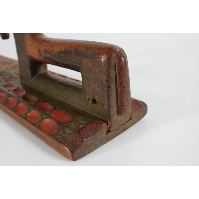 Antique Danish Wooden Mangle Board with Horse, 1750-1800 For Sale - Image 14 of 18
