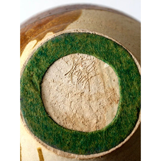 Vintage Studio Pottery Vase For Sale - Image 10 of 11