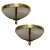 Large Marbled Glass and Brass Sconces, 1970s, Set of 2 For Sale - Image 9 of 9