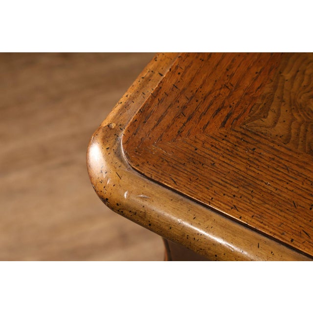 Baker Furniture Company Burl Wood Long Bombe Dresser For Sale - Image 10 of 18