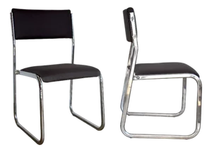 Space Age Chrome Chairs, Germany, 1970s, Set of 2