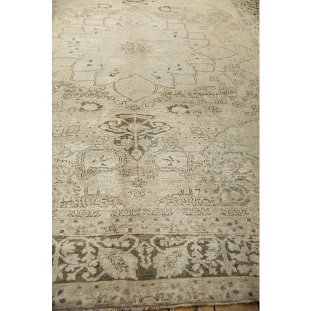 1920s Antique Distressed Kerman Carpet - 7'10" X 10'11" For Sale - Image 5 of 13
