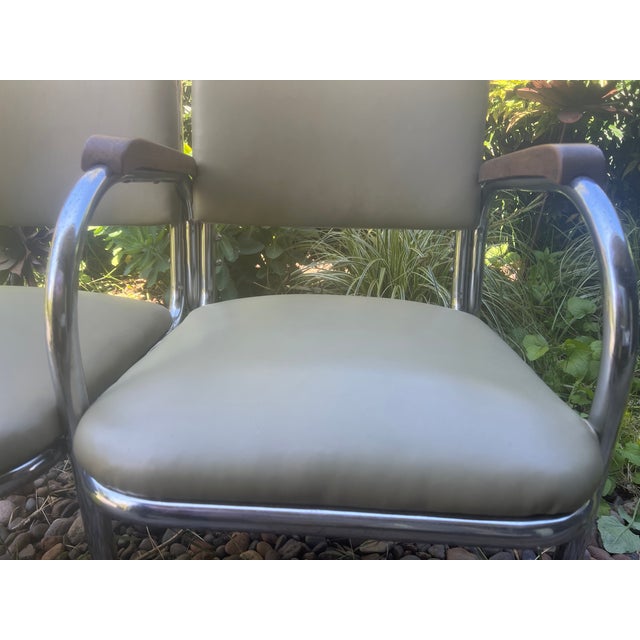 Vintage Chromcraft/Royal Metal Craft Style Double Chair Bench For Sale - Image 11 of 12