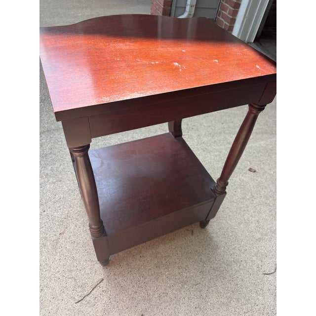 Thomasville Thomasville Traditional Cherry Accent Table For Sale - Image 4 of 5