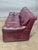 Late 20th Century Hancock & Moore Red Leather Sofa Nailhead Trim Three Cushions For Sale - Image 13 of 16