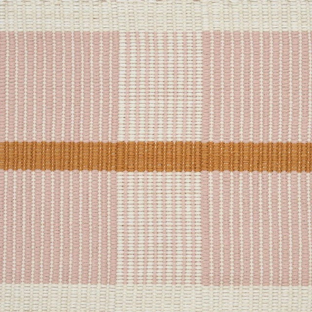 Modern Sample - Schumacher x Stephanie Seal Brown Calcada Tape Wide Trim in Rose Quartz For Sale - Image 3 of 4