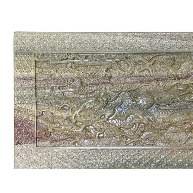 1990s Light Tan Brown Dragon Carving Camphor Wood Trunk Chest For Sale - Image 12 of 13
