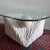 Glass 1980s Postmodern Coffee Table Tessellated Mactan Stone For Sale - Image 7 of 11