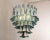 Metal White and Octanium Murano Glass Petal Chandelier, Italy, 1990s For Sale - Image 7 of 11
