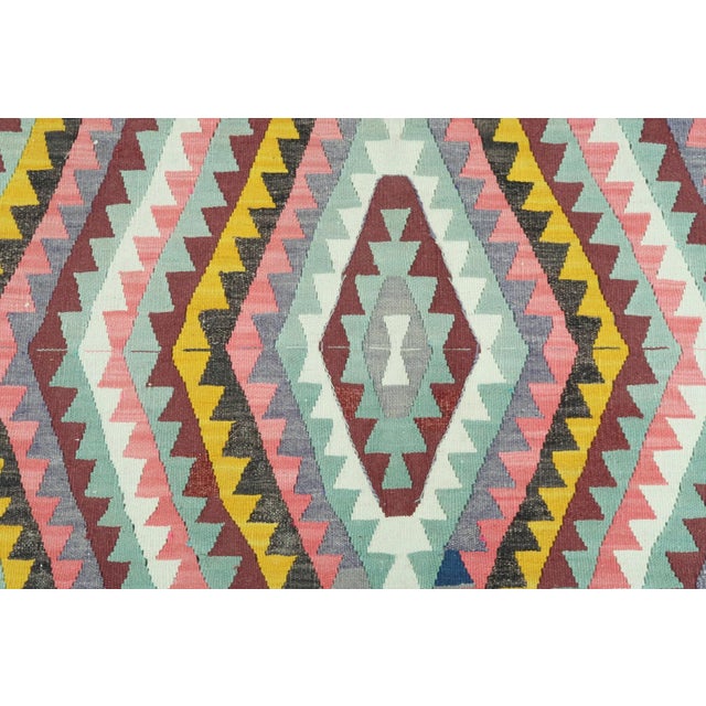 Vintage Turkish Barak Nomad's Flatweave Kilim Rug For Sale - Image 11 of 13