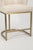 Set of 3 Vanguard Furniture Cream Upholstered Counter Stools With Brass Base For Sale In Detroit - Image 6 of 8