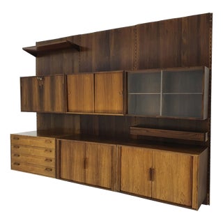 Wall Unit by K. Kristiansen for Feldballes Mobelfabrik, 1960s For Sale