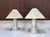 Beige Vintage Glass Art Table Lamps by Peill & Putzler, Germany, 1970s, Set of 2 For Sale - Image 8 of 18