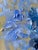 Original-Jardin d'Hiver-Cloud Dahlias in Blue-Shizico Yi-British Awarded Artist-Impasto on Canvas For Sale - Image 4 of 17