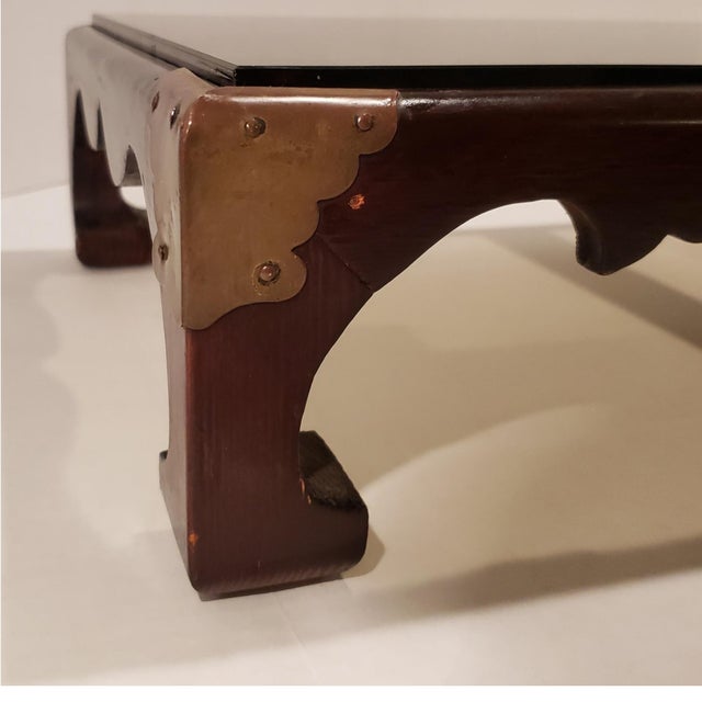 Mid-Century Chinese Solid Rosewood Low Kang Table / Tabletop Riser For Sale - Image 4 of 5