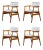 Mid-Century Teak GM11 Dining Chairs Model by Svend Åge Eriksen for Glostrup, 1960s, Set of 4 For Sale